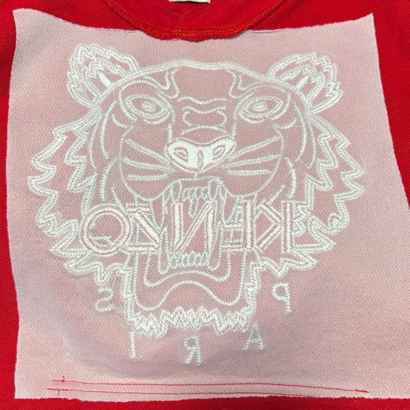 Authentic Kenzo Red Tiger Graphic Hoodie - Picture 12 of 12